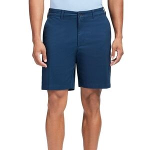 NWT IZOD Men's Saltwater 10.5" Flat Front Chino Short Navy Blue Size 48 & 50